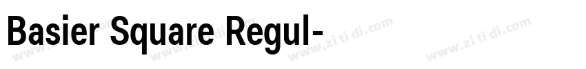 Basier Square Regul字体转换